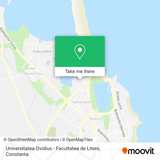 Universitatea Ovidius - Facultatea de Litere map