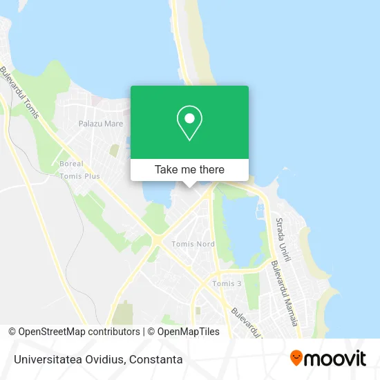 Universitatea Ovidius map