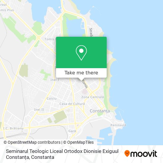 Seminarul Teologic Liceal Ortodox  Dionisie Exiguul  Constanța map