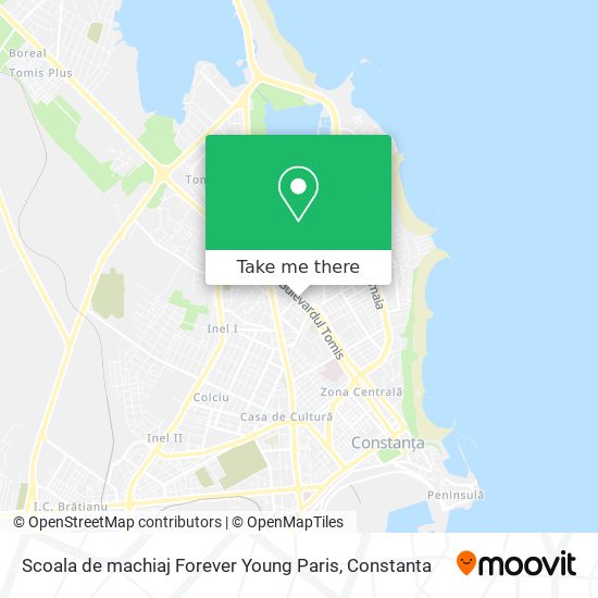 Scoala de machiaj Forever Young Paris map