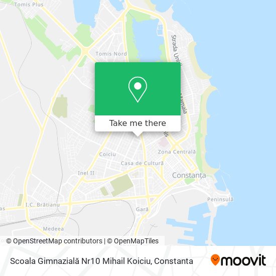 Scoala Gimnazială Nr10  Mihail Koiciu map