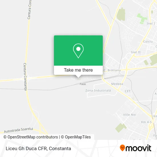 Liceu Gh Duca CFR map