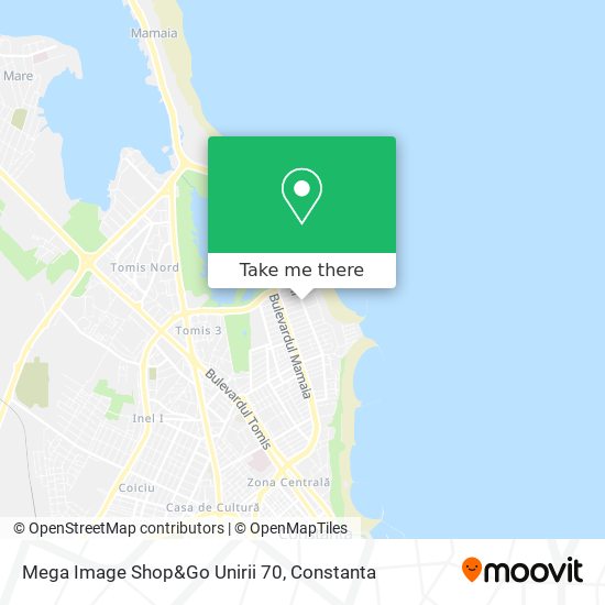 Mega Image Shop&Go Unirii 70 map