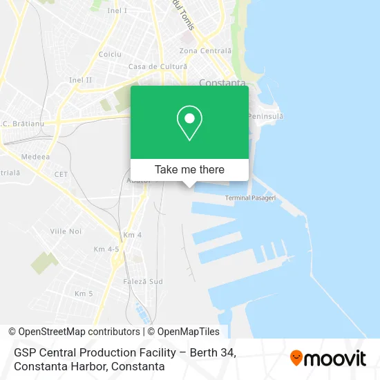 GSP Central Production Facility – Berth 34, Constanta Harbor map