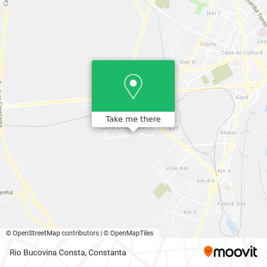 Rio Bucovina Consta map