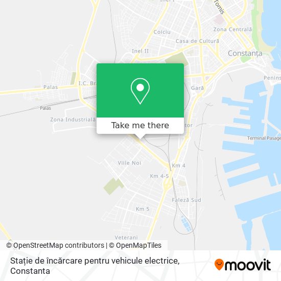 Stație de încărcare pentru vehicule electrice map