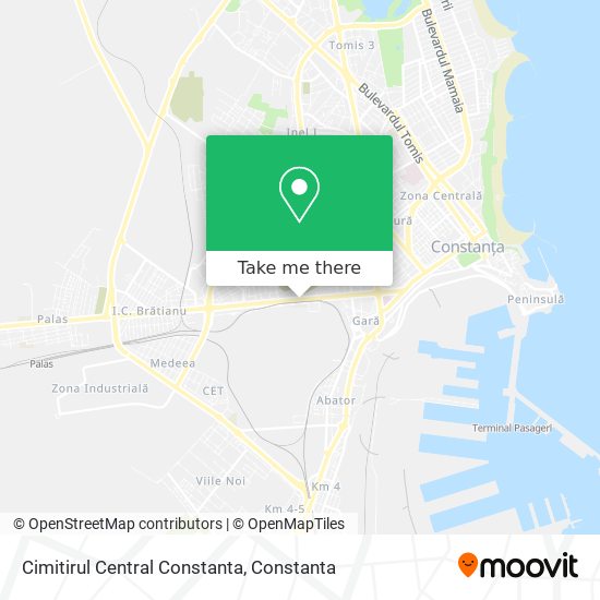 Cimitirul Central Constanta map