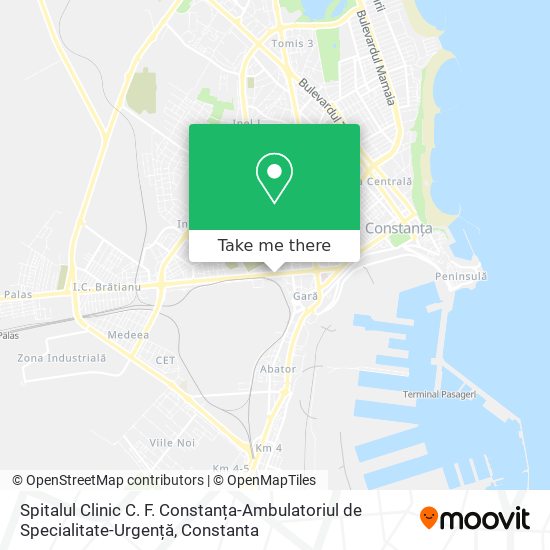 Spitalul Clinic C. F. Constanța-Ambulatoriul de Specialitate-Urgență map