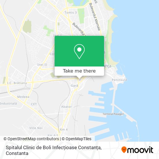 Spitalul Clinic de Boli Infecțioase Constanța map