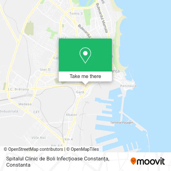 Spitalul Clinic de Boli Infecțioase Constanța map