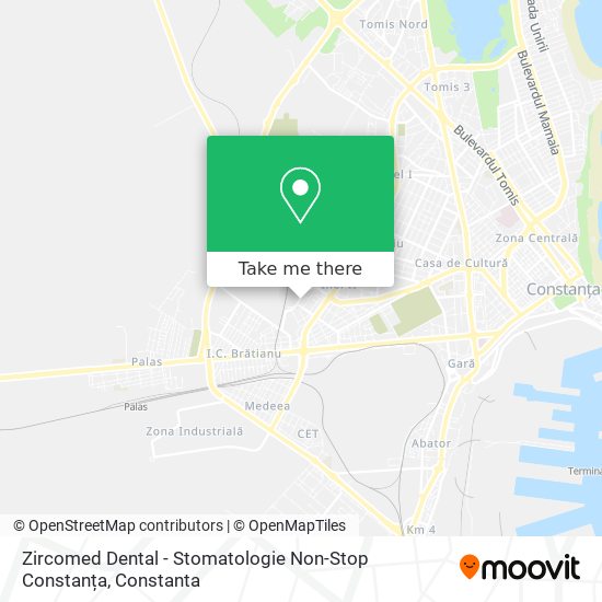 Zircomed Dental - Stomatologie Non-Stop Constanța map