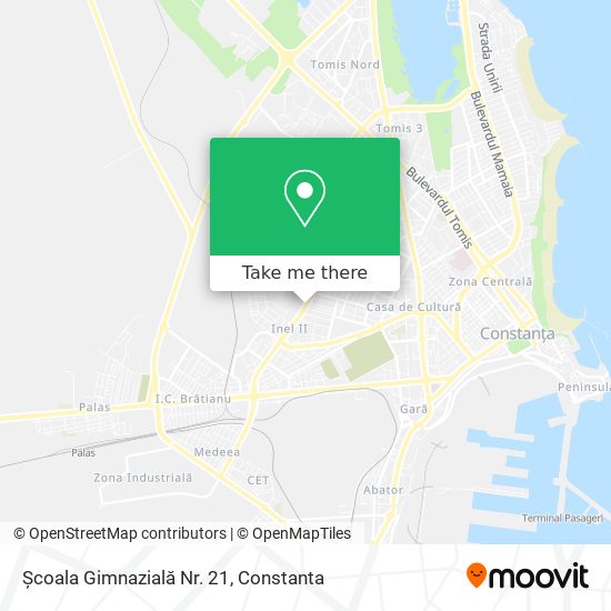 Școala Gimnazială Nr. 21 map