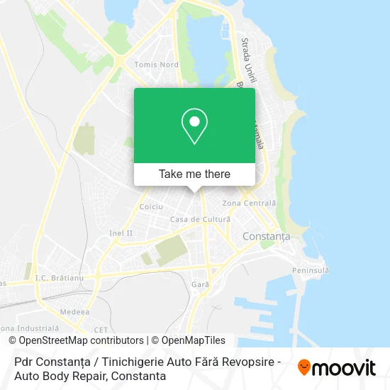 Pdr Constanța / Tinichigerie Auto Fără Revopsire - Auto Body Repair map