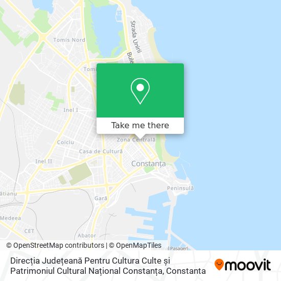 Direcția Județeană Pentru Cultura Culte și Patrimoniul Cultural Național Constanța map