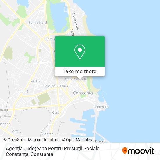 Agenția Județeană Pentru Prestații Sociale Constanța map