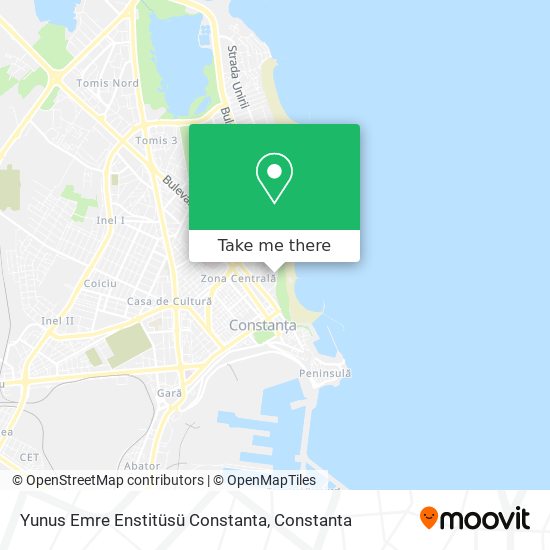 Yunus Emre Enstitüsü Constanta map