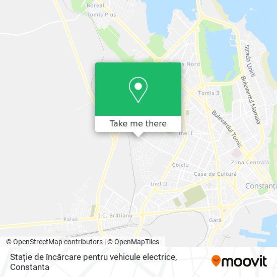 Stație de încărcare pentru vehicule electrice map