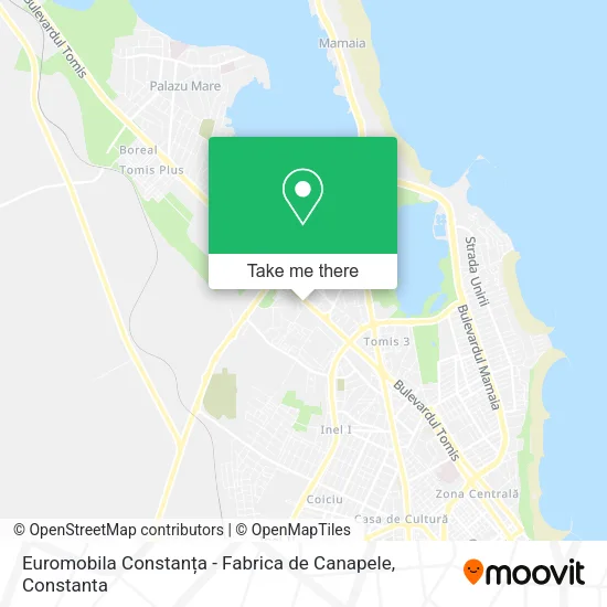 Euromobila Constanța - Fabrica de Canapele map