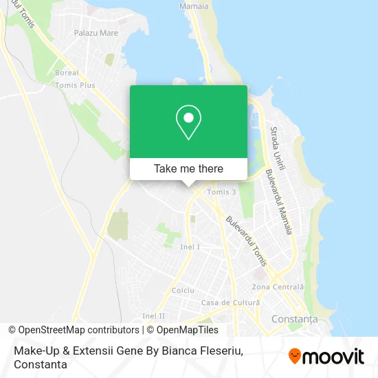 Make-Up & Extensii Gene By Bianca Fleseriu map