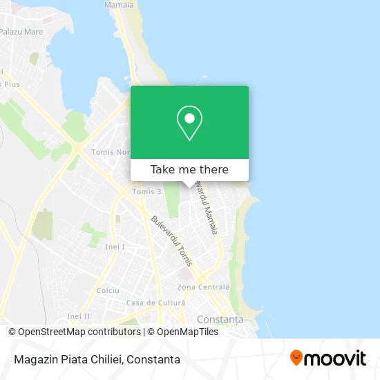 Magazin Piata Chiliei map