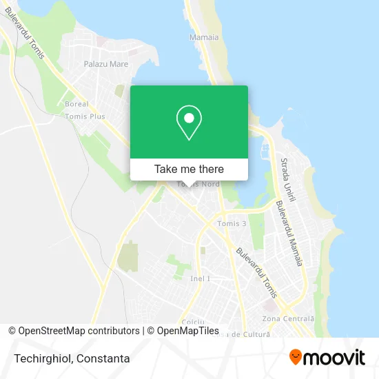 Techirghiol map