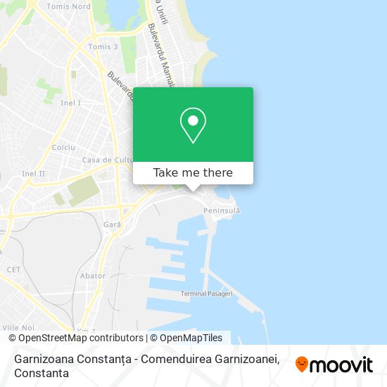 Garnizoana Constanța - Comenduirea Garnizoanei map