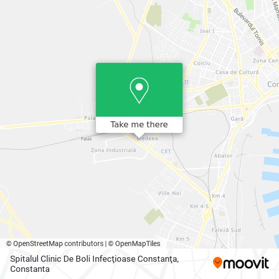 Spitalul Clinic De Boli Infecţioase Constanţa map
