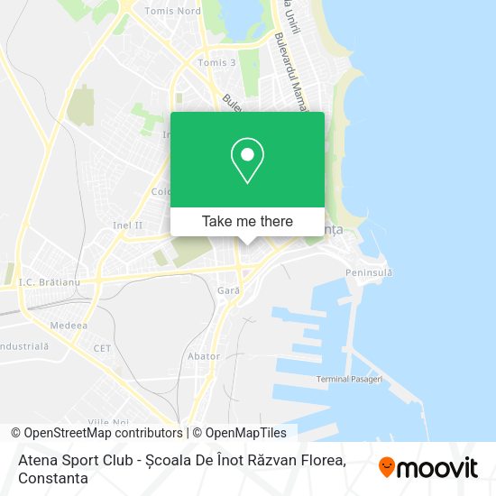 Atena Sport Club - Școala De Înot Răzvan Florea map