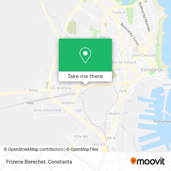 Frizerie Berechet map