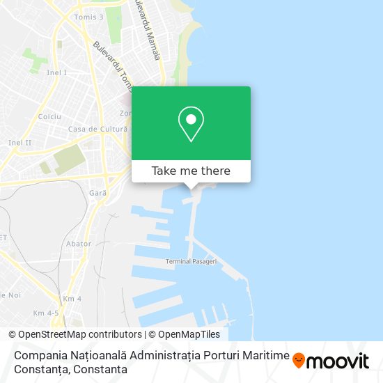 Compania Națioanală Administrația Porturi Maritime Constanța map