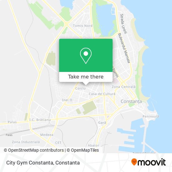 City Gym Constanta map