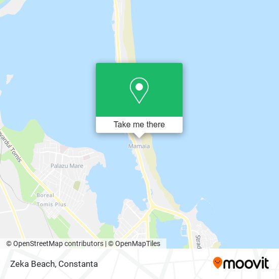 Zeka Beach map
