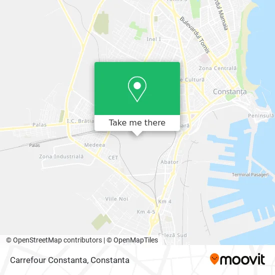 Carrefour Constanta map