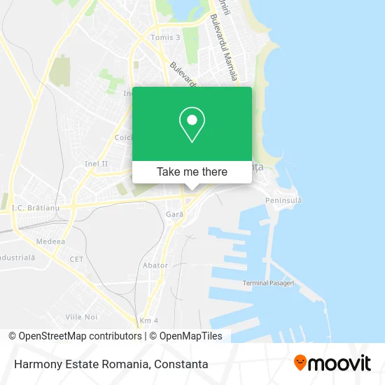 Harmony Estate Romania map