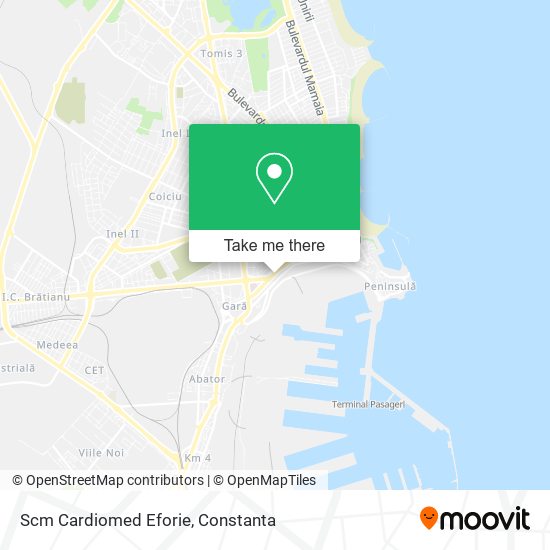 Scm Cardiomed Eforie map