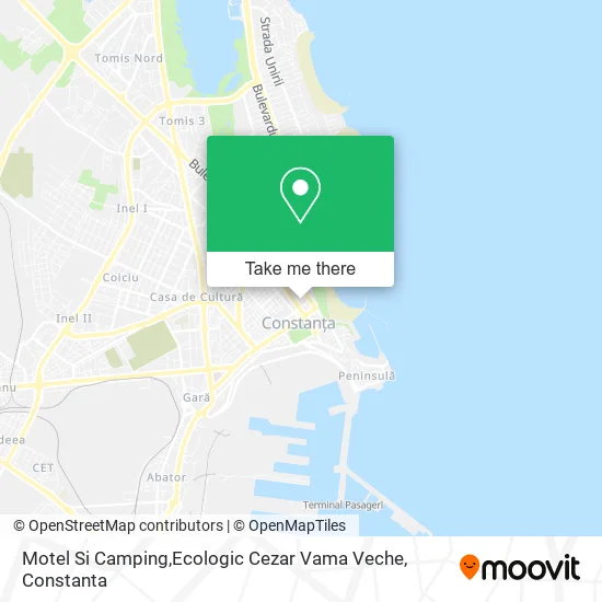 Motel Si Camping,Ecologic Cezar Vama Veche map