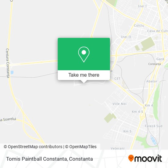 Tomis Paintball Constanta map