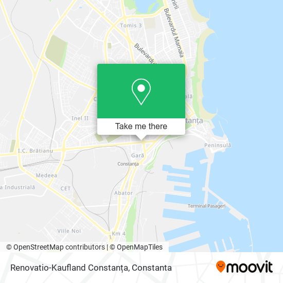 Renovatio-Kaufland Constanța map