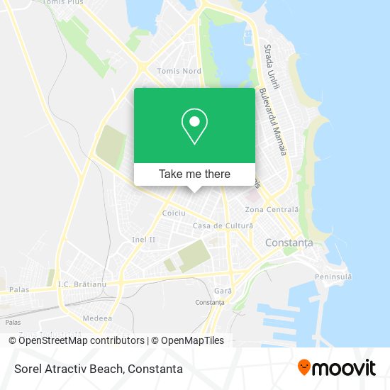 Sorel Atractiv Beach map
