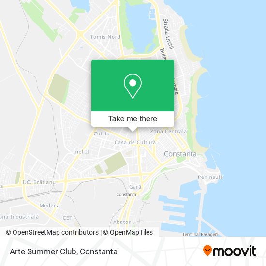 Arte Summer Club map