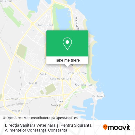 Direcția Sanitară Veterinara și Pentru Siguranta Alimentelor Constanța map