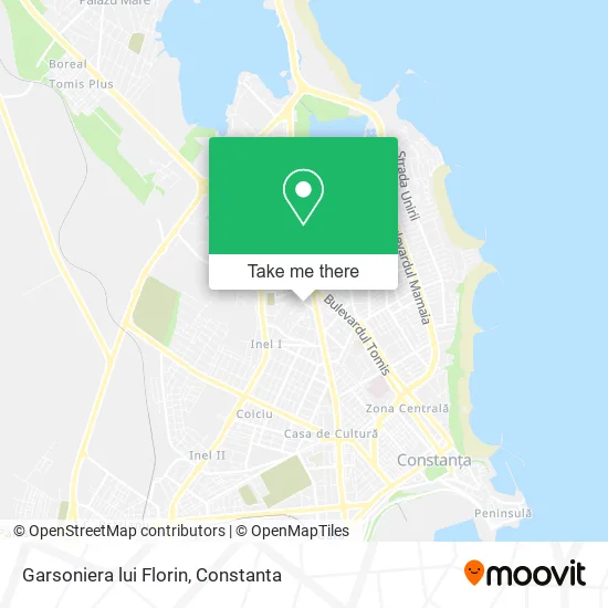Garsoniera lui Florin map
