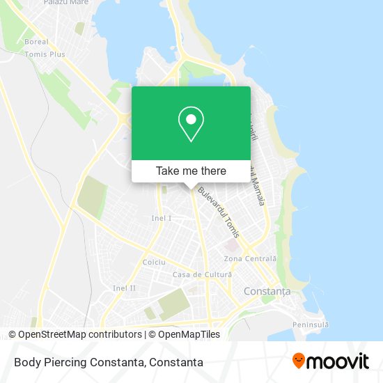 Body Piercing Constanta map