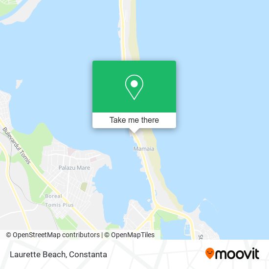 Laurette Beach map
