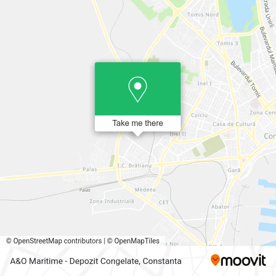 A&O Maritime - Depozit Congelate map