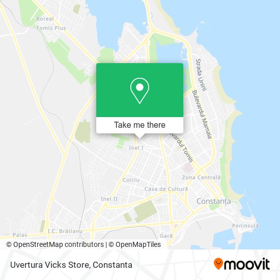 Uvertura Vicks Store map