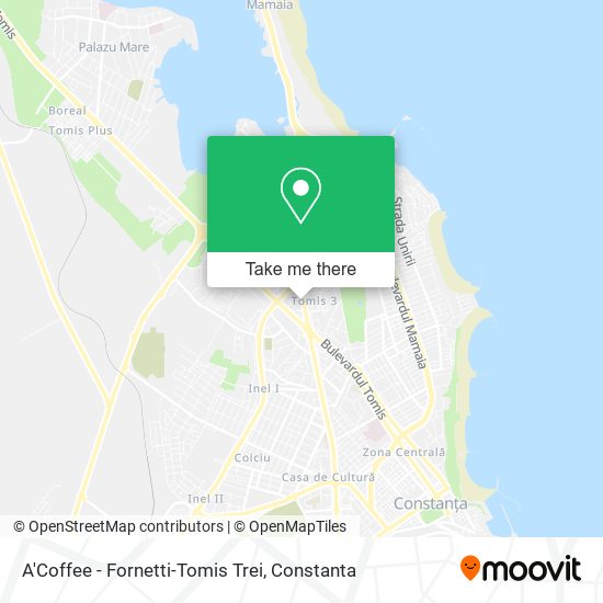 A'Coffee - Fornetti-Tomis Trei map