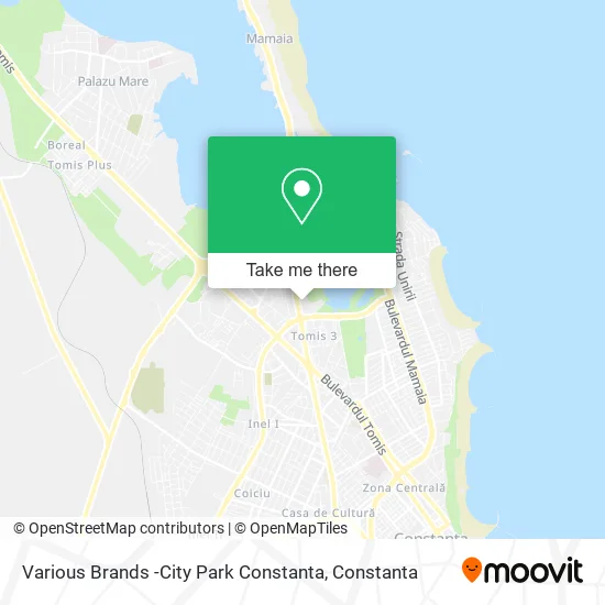 Various Brands -City Park Constanta map