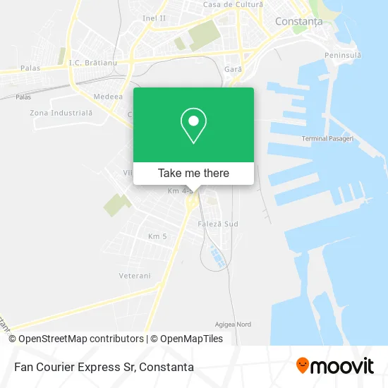 Fan Courier Express Sr map