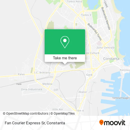Fan Courier Express Sr map